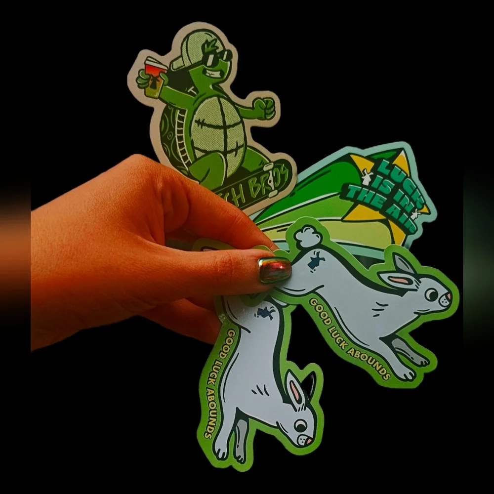 🍀 Set Of 4🍀 Dutch Bros Limited Edition Sticker 🍀Pack NWT🍀 March Collection